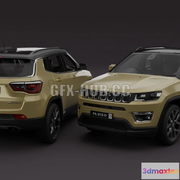 1185832 - PBR Game 3D Model - Jeep Compass