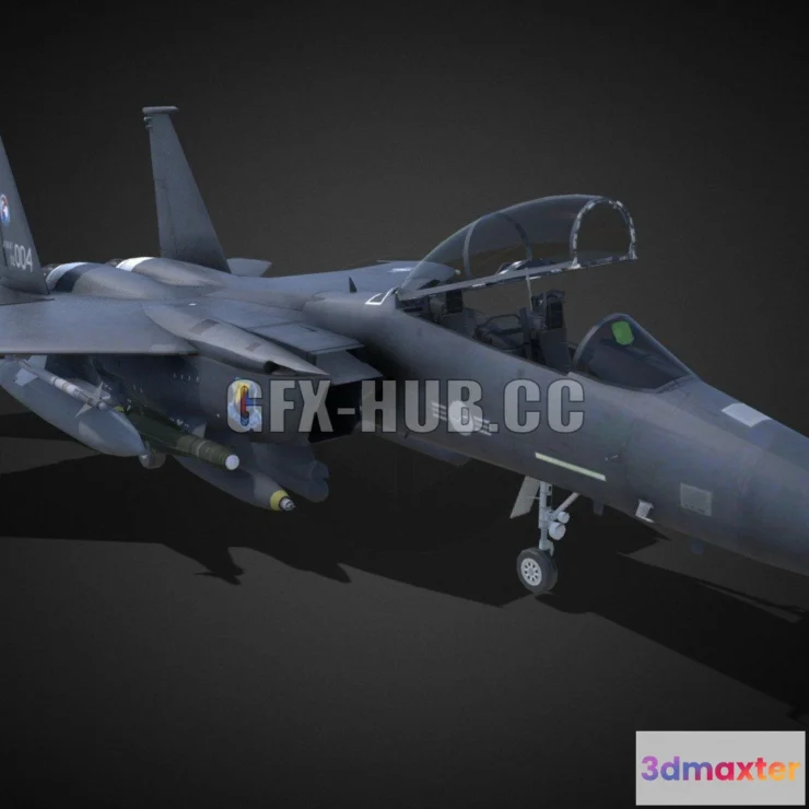 1185854 - PBR Game 3D Model - Jet fighter
