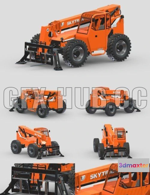 1185862 - PBR Game 3D Model - JLG 10042 SkyTrak Telehandlers