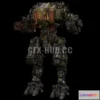 1185890 - PBR Game 3D Model - Juggernaut Mech