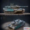 1185904 - PBR Game 3D Model - K2 BlackPanther Korea Tank