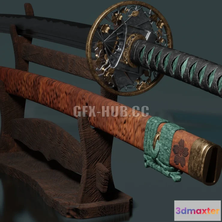 1185934 - PBR Game 3D Model - KATANA