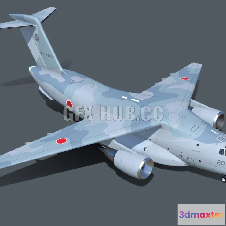 1185938 - PBR Game 3D Model - Kawasaki C-2