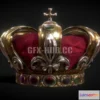 1185996 - PBR Game 3D Model - King Crown