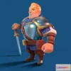 1186012 - PBR Game 3D Model - Knight Clash Character