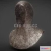 1186016 - PBR Game 3D Model - Knight Malien Headwear
