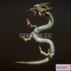 1186038 - PBR Game 3D Model - Korean Ornamental Dragon