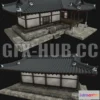 1186040 - PBR Game 3D Model - Korean Traditional House
