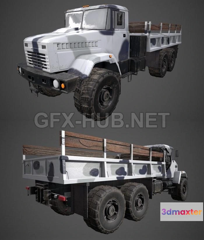 1186046 - PBR Game 3D Model - KrAZ-6322