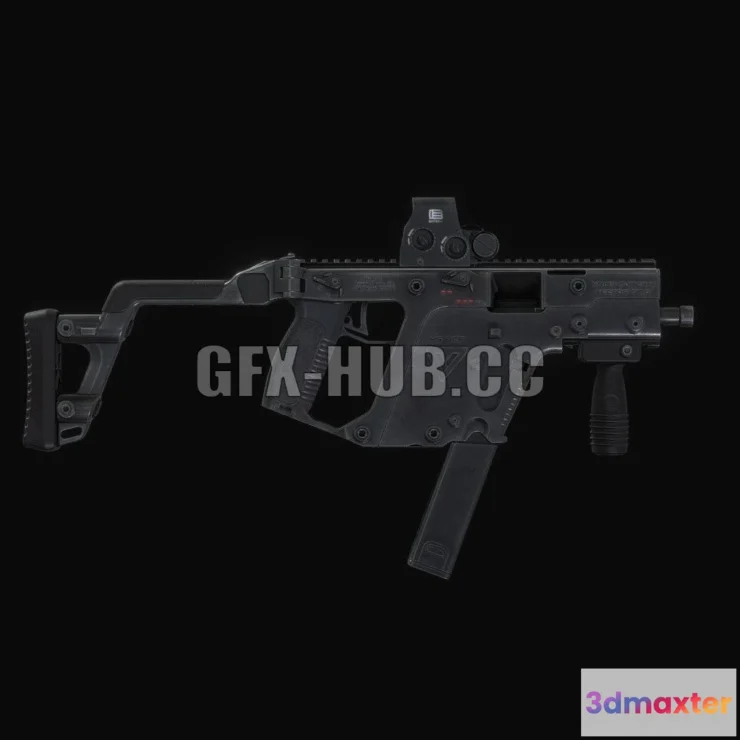 1186050 - PBR Game 3D Model - Kriss Vector Gen.1 (collimator)