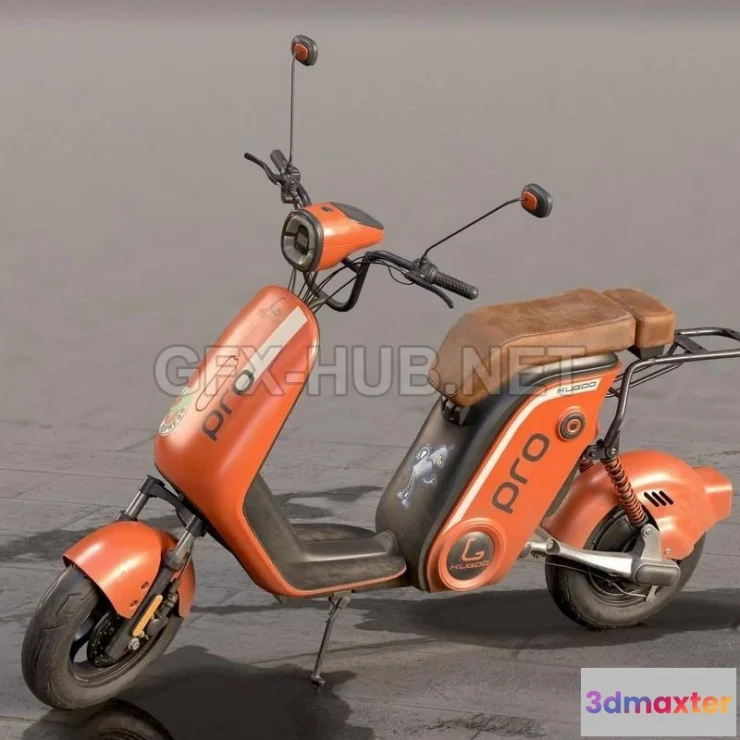1186066 - PBR Game 3D Model - Kugoo V Pro Scooter
