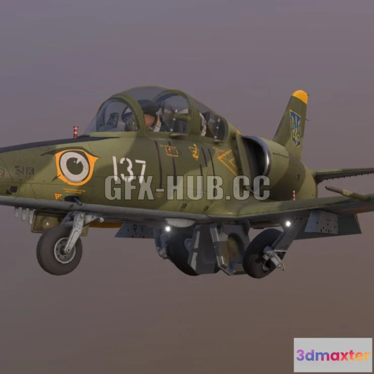 1186080 - PBR Game 3D Model - L-39 Chibi