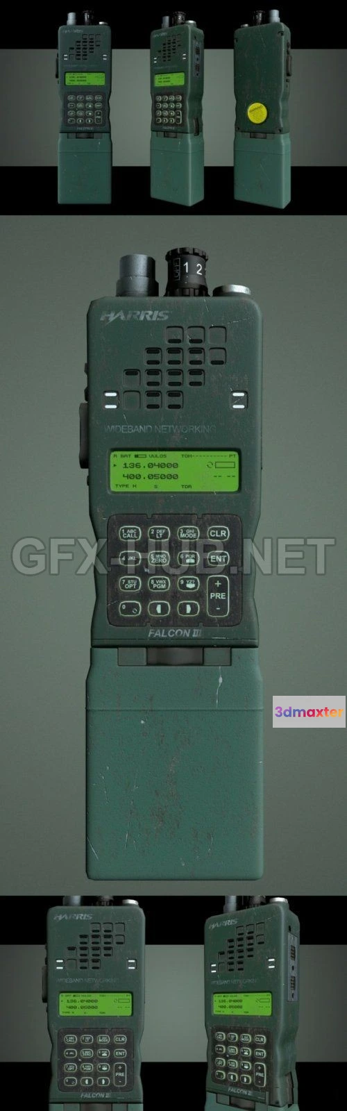 1186082 - PBR Game 3D Model - L3Harris Falcon III Radio