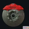 1186108 - PBR Game 3D Model - Lamborghini Aventador Brake Disc