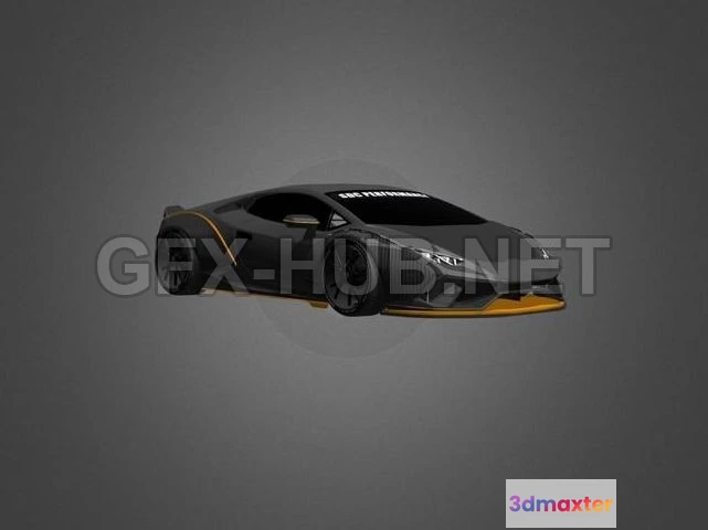1186110 - PBR Game 3D Model - Lamborghini Huracan Falcon