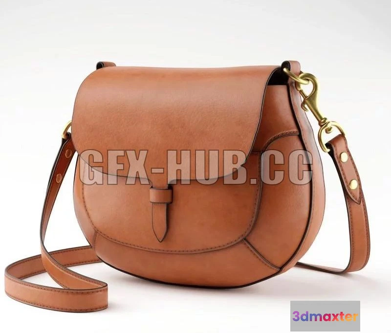 1186172 - PBR Game 3D Model - Leather Bag