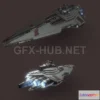 1186194 - PBR Game 3D Model - Legacy-Class Star Destroyer