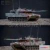 1186210 - PBR Game 3D Model - Leopard 2A7 German Tank