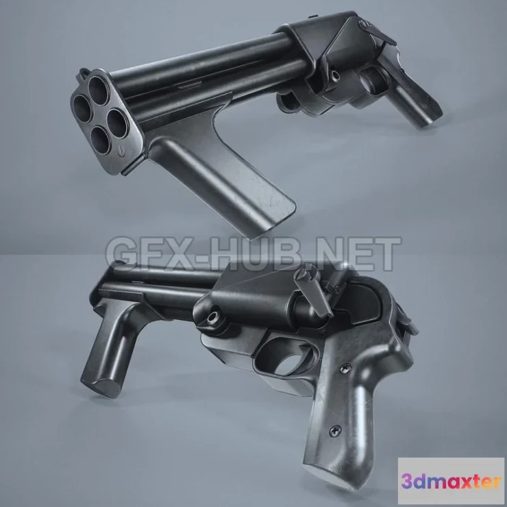 1186228 - PBR Game 3D Model - Liberator Mk3 Shotgun