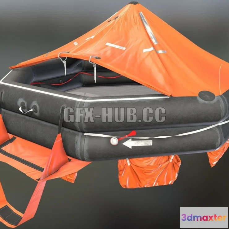 1186236 - PBR Game 3D Model - Liferaft