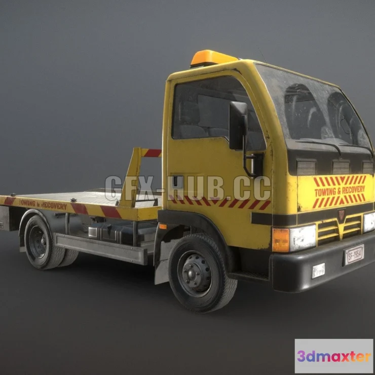 1186242 - PBR Game 3D Model - Light Truck Tow