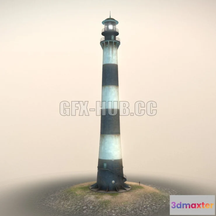 1186246 - PBR Game 3D Model - Lighthouse 01 Low-poly
