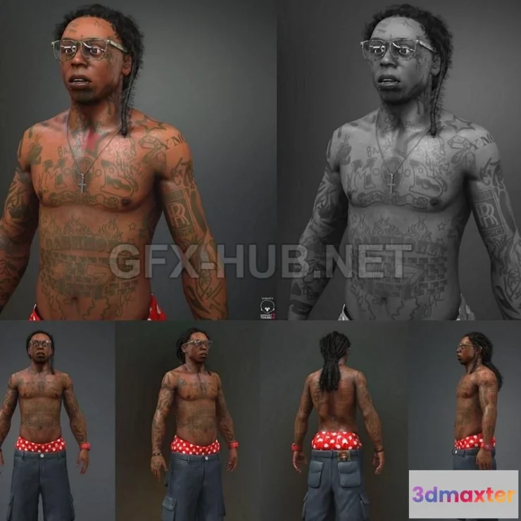 1186254 - PBR Game 3D Model - lil wayn