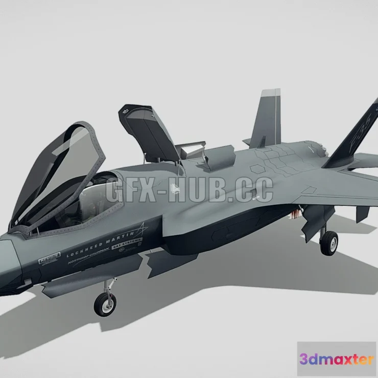 1186300 - PBR Game 3D Model - Lockheed Martin F-35 Lightning II