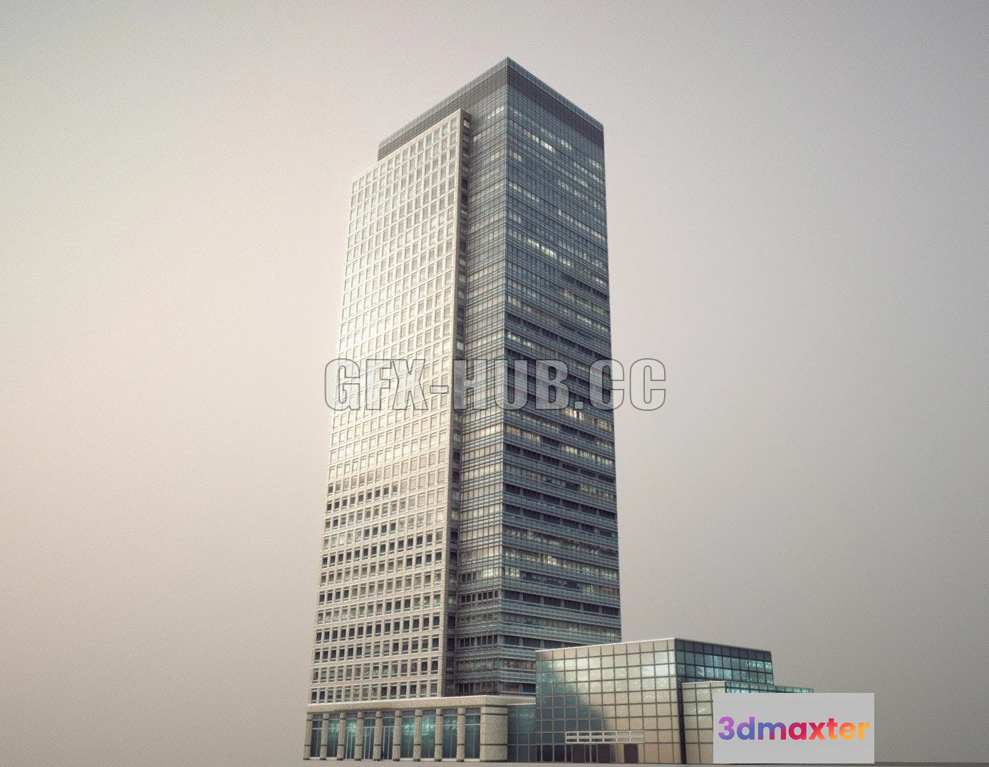 1186314 - PBR Game 3D Model - London 40 Bank Street