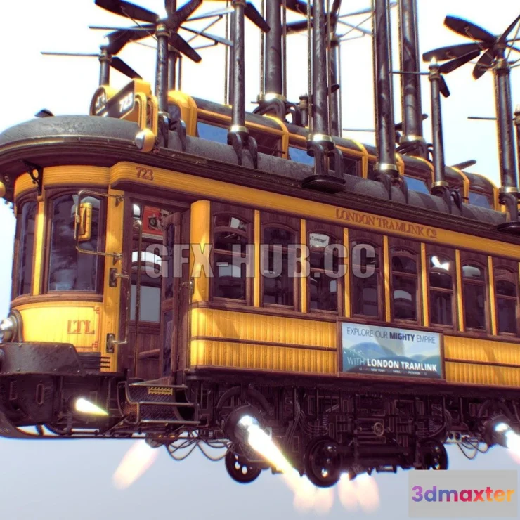 1186318 - PBR Game 3D Model - London Tramlink