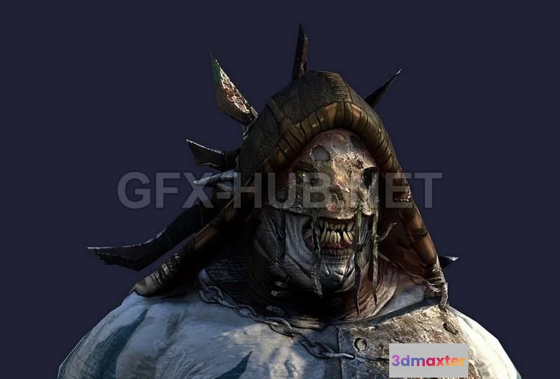 1186334 - PBR Game 3D Model - Lord of the Rings - Orc Berserk