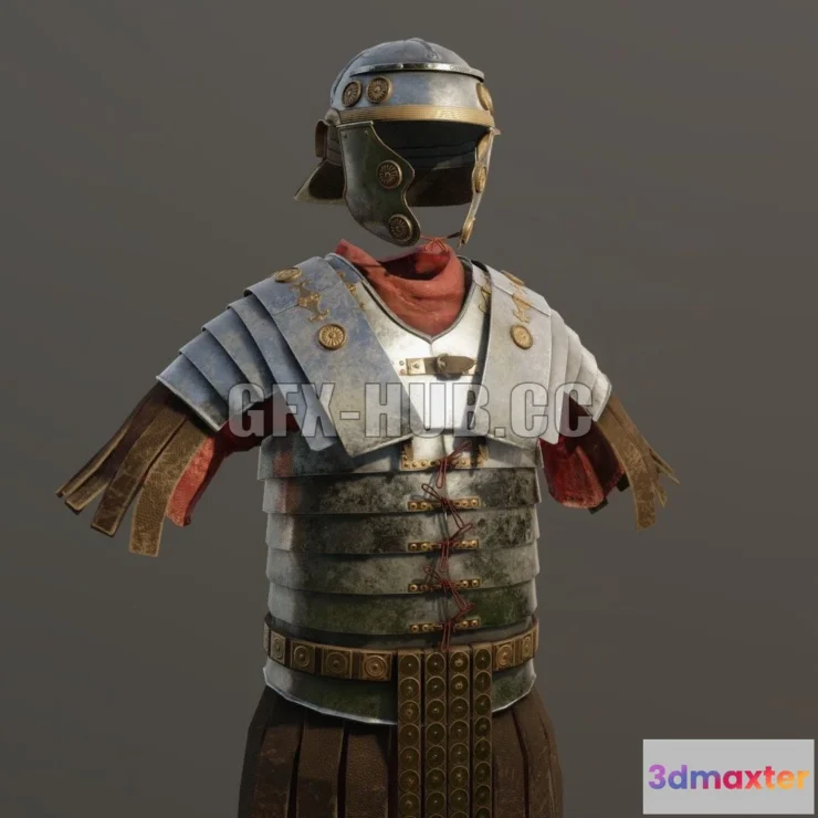 1186336 - PBR Game 3D Model - Lorica Segmentata Ancient roman legionary armor
