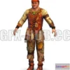 1186366 - PBR Game 3D Model - Low Poly model Man Farmer Character v2
