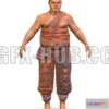 1186368 - PBR Game 3D Model - Low Poly model Man Farmer Character