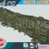 1186372 - PBR Game 3D Model - Low poly Stone Wall (obj, fbx)