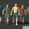 1186392 - PBR Game 3D Model - Lowpoly Rigged Male Essentials