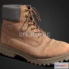 1186420 - PBR Game 3D Model - Lumberjack Boot (used)