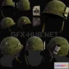 1186436 - PBR Game 3D Model - M1 Helmet
