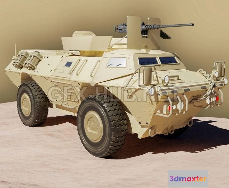 1186440 - PBR Game 3D Model - M1117 Armored Security Vehicle PBR