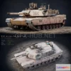 1186460 - PBR Game 3D Model - M1A2 Abrams GameReady