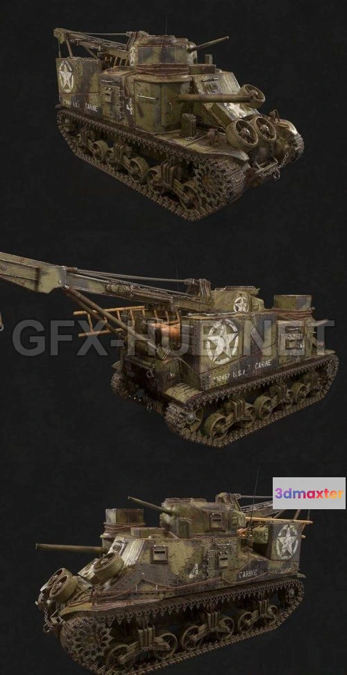 1186484 - PBR Game 3D Model - M31 recovery vehicle