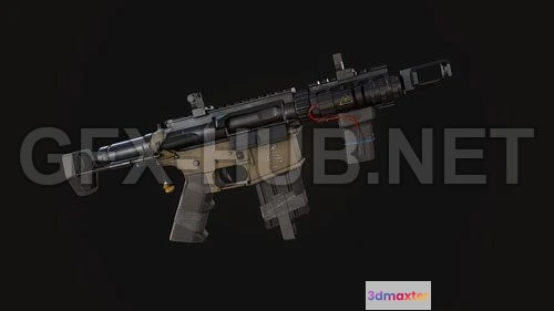 1186498 - PBR Game 3D Model - M4 CQB