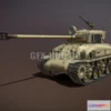 1186524 - PBR Game 3D Model - M51 Israel Super Sherman