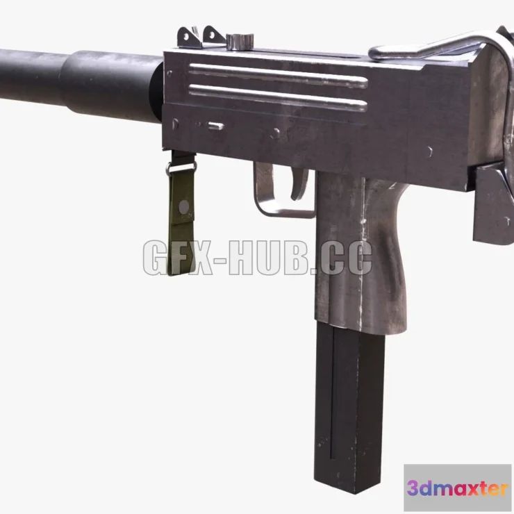 1186534 - PBR Game 3D Model - MAC 10 Submachine gun