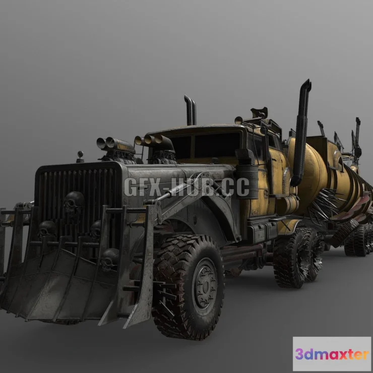 1186554 - PBR Game 3D Model - Mad Car 8k resolution