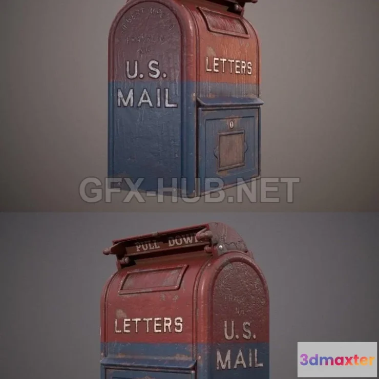 1186570 - PBR Game 3D Model - Mailbox 3D