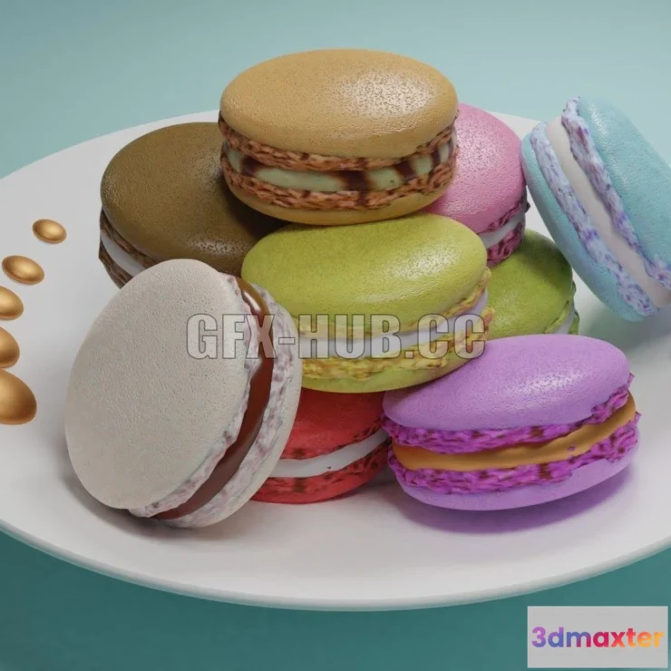 1186576 - PBR Game 3D Model - Makaron