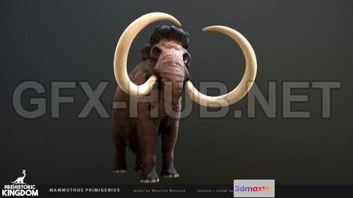 1186614 - PBR Game 3D Model - Mammuthus primigenius