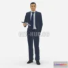 1186630 - PBR Game 3D Model - Man in blue suit ipad 0746