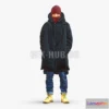 1186638 - PBR Game 3D Model - Man in winter clothes 0118